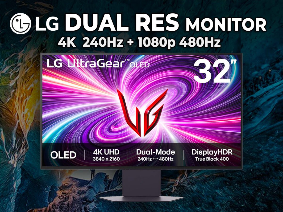 LG Dual Mode 32" OLED | 4K 240Hz + 1080p 480Hz