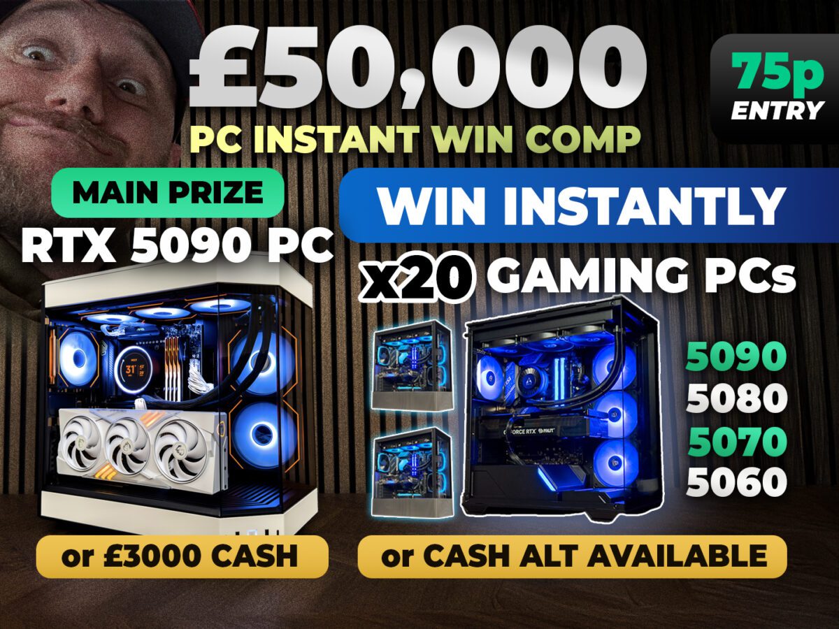 £50,000 PC Instant Win Comp | 20x Gaming PCs