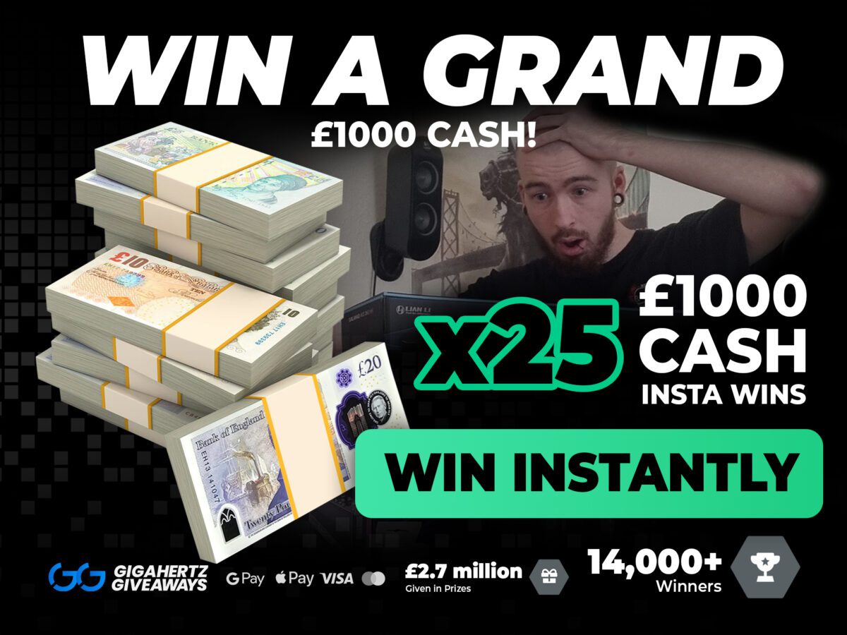 Win a Grand | 25x £1000 CASH to Win!