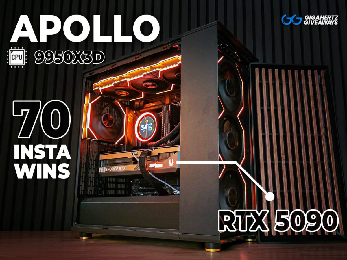 Apollo | 5090 Gaming PC + 4 PC Insta Wins