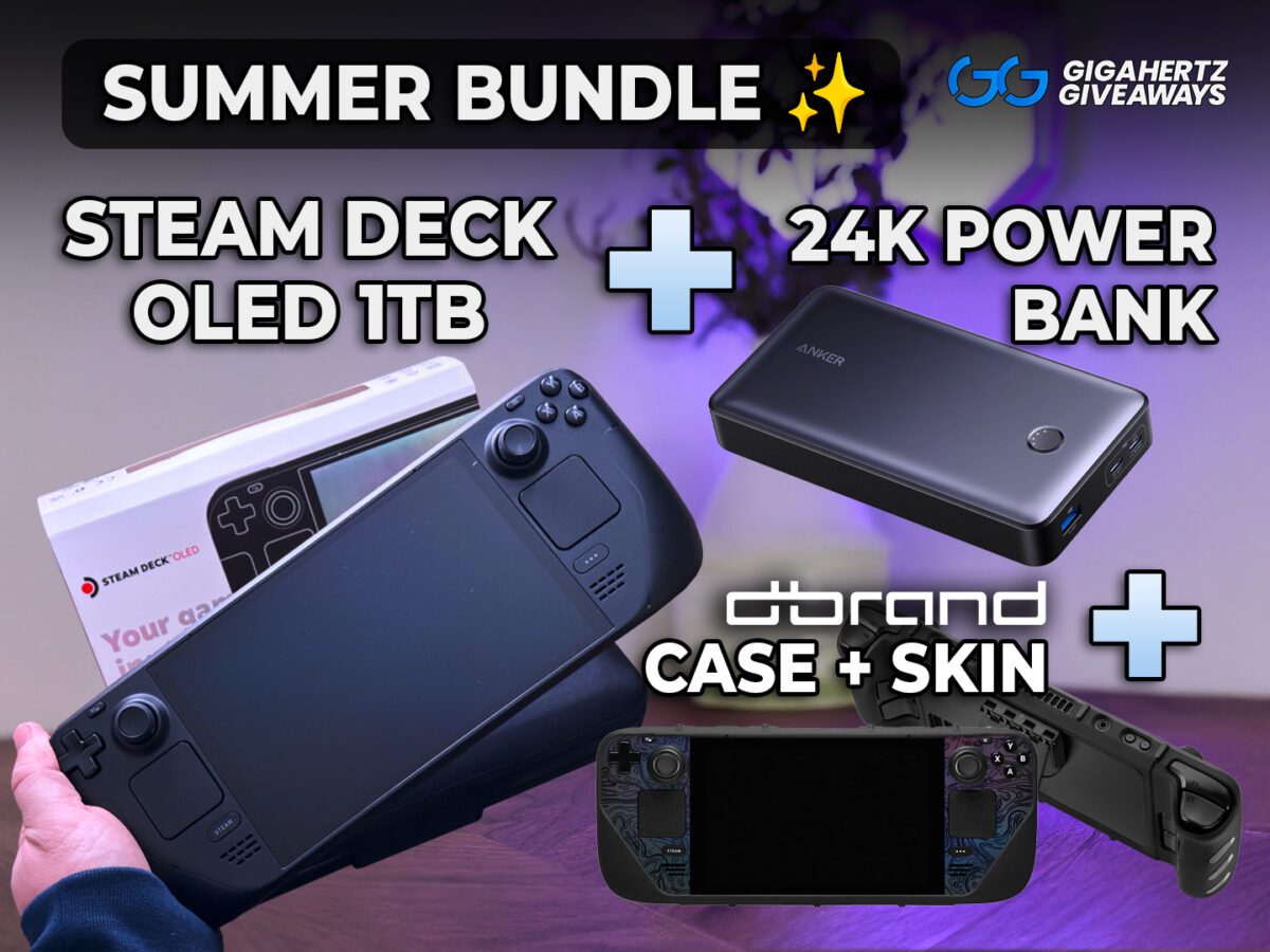 Steam Deck OLED 1TB + Power Bank + Dbrand Skin
