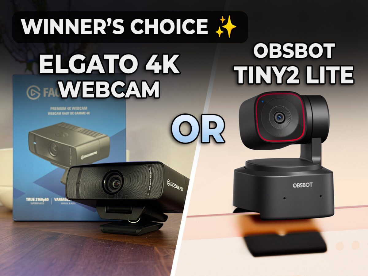 Elgato 4k Webcam or OBSBOT Webcam