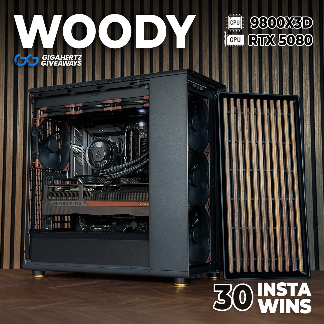 Woody | 9800X3D / RTX 5080 PC + 30 InstaWins